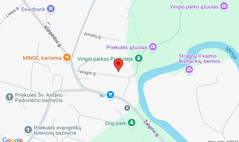 Priekulės I. Simonaitytės memorialinis muziejus žemėlapis