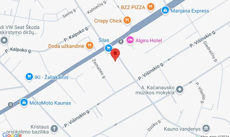 Mažoji Prisikėlimo bažnyčia žemėlapis