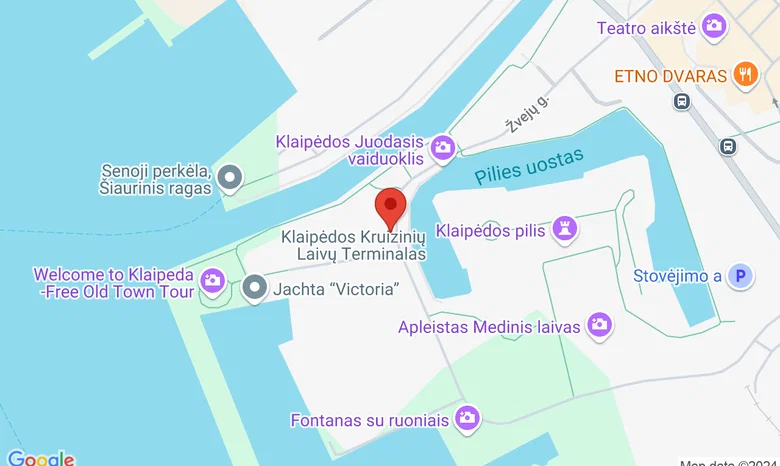 Žvejų gatvė 24 (Danės upė) žemėlapis