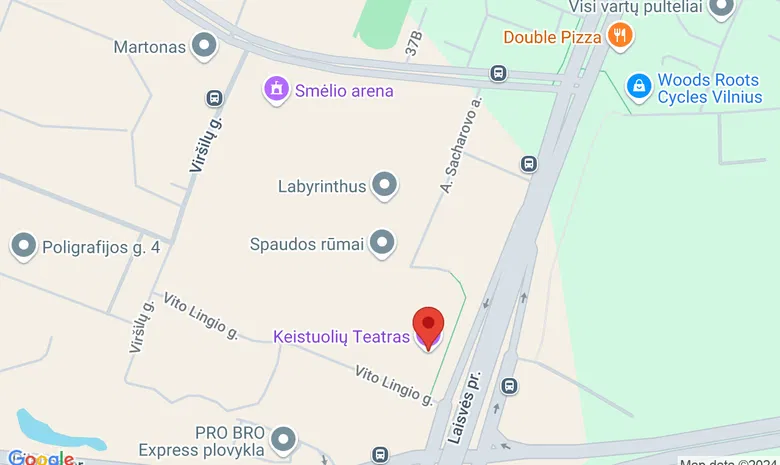 Keistuolių teatras žemėlapis