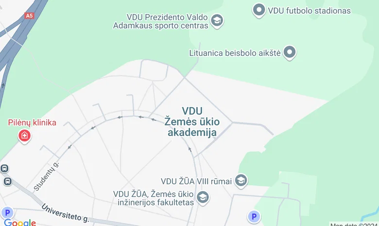 Kauno beisbolo stadionas žemėlapis
