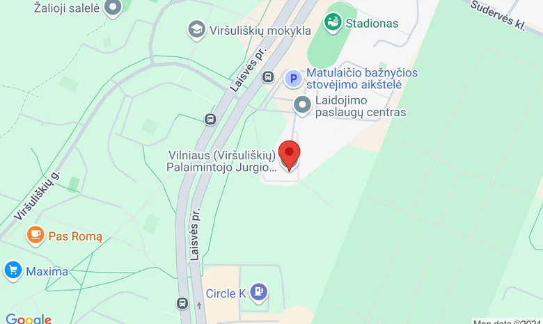 LPC meno galerija Matulaičio a. 3, Vilnius žemėlapis
