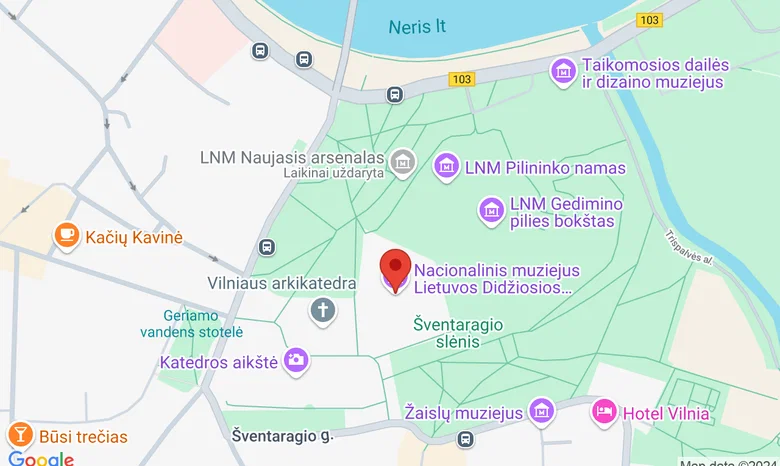 Valdovų rūmų Didžioji renesansinė menė žemėlapis
