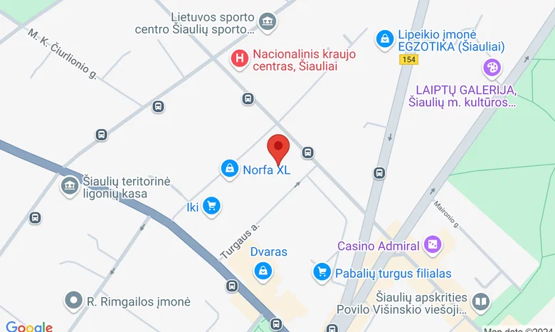Šiaulių istorijos muziejus žemėlapis