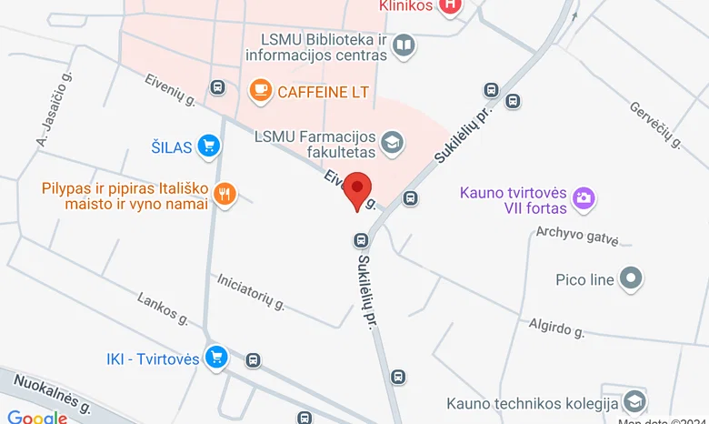 Sveikatinimo Klinika žemėlapis