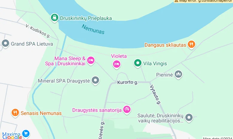 Viešbutis Violeta žemėlapis