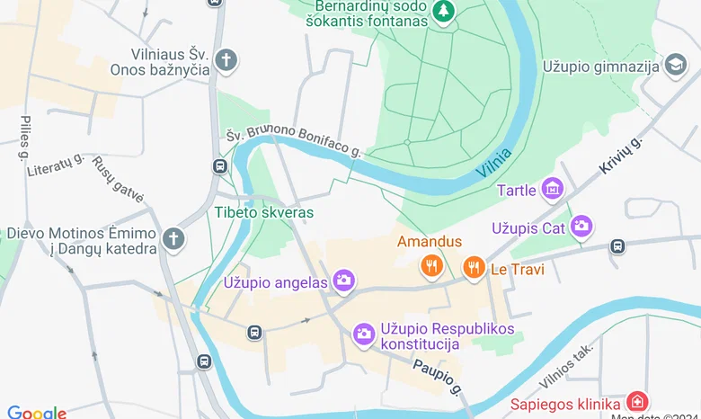 Vilniaus dailės akademijos Šachmatinė salė žemėlapis