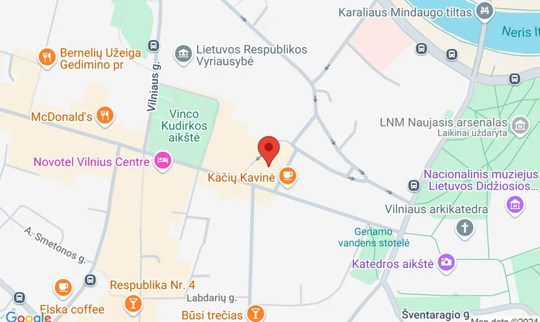 ISM Vadybos ir ekonomikos universitetas, Vilnius žemėlapis