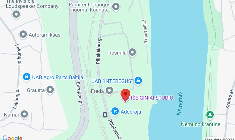Išeiginiai Studio žemėlapis