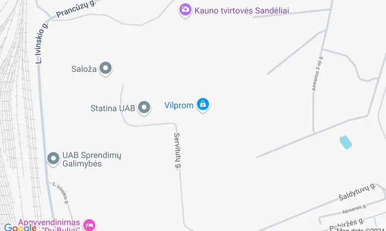 Kauno tvirtovės bunkeris žemėlapis