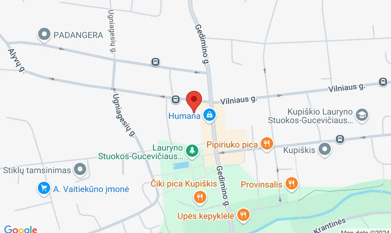 Kupiškio rajono savivaldybės viešoji biblioteka žemėlapis