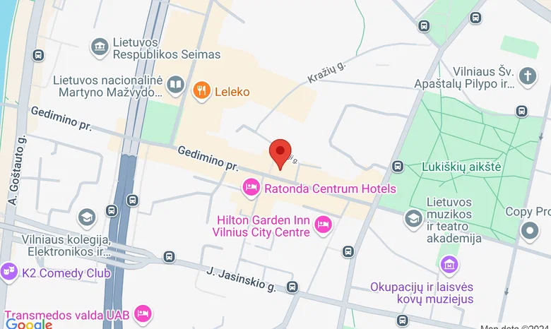 Prospekto Galerija žemėlapis