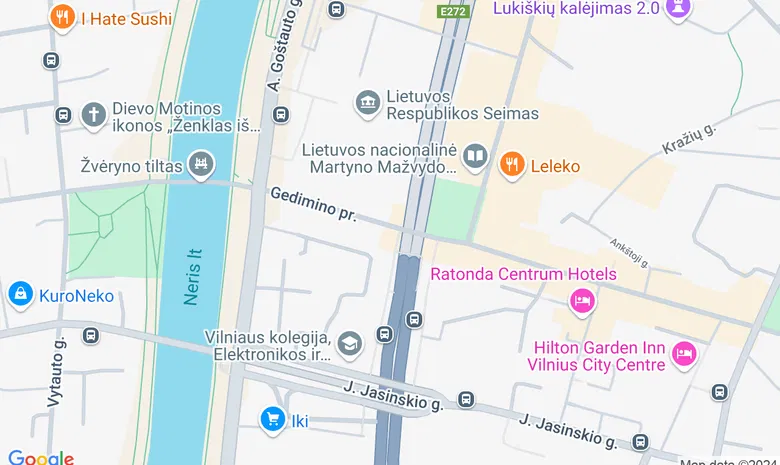 Vilniaus tango teatras/La Casa del Tango žemėlapis