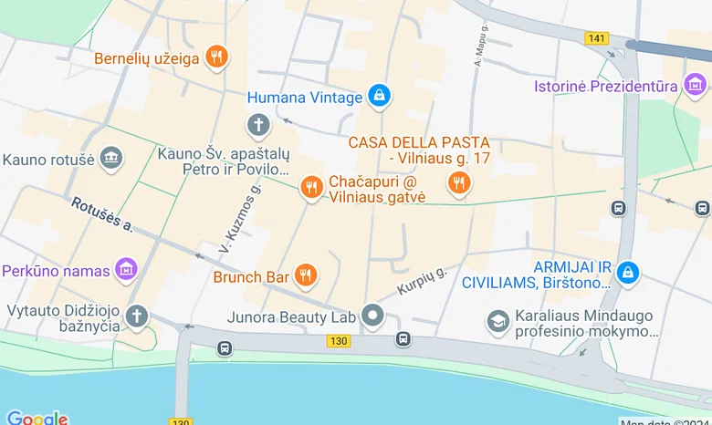Lietuvos architektų sąjungos Kauno skyrius žemėlapis