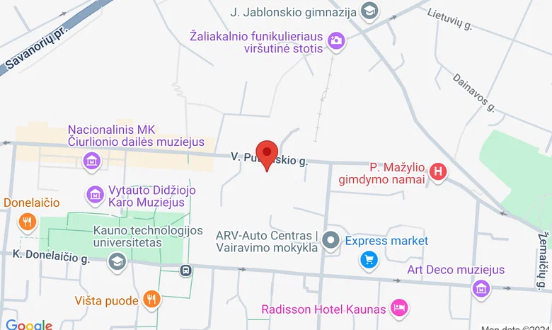 VDU Politikos mokslų ir diplomatijos fakultetas žemėlapis