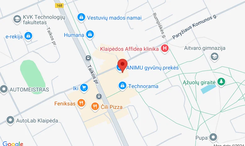 Paryžiaus Komunos g. 2, Animu žemėlapis