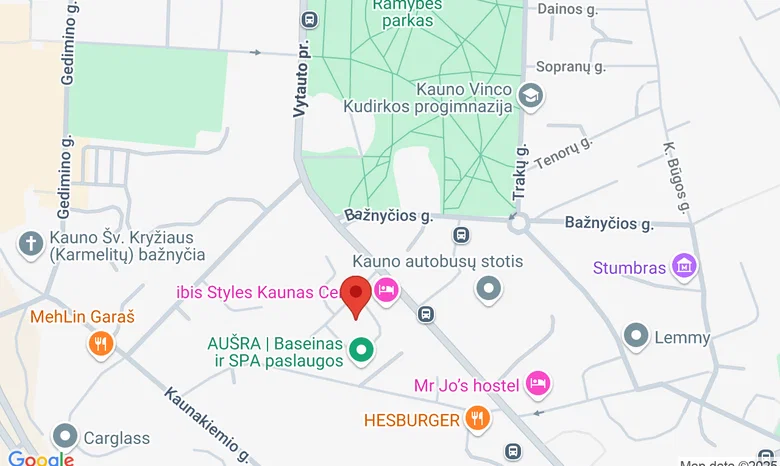 Kauno apskaitos mokykla, UAB žemėlapis