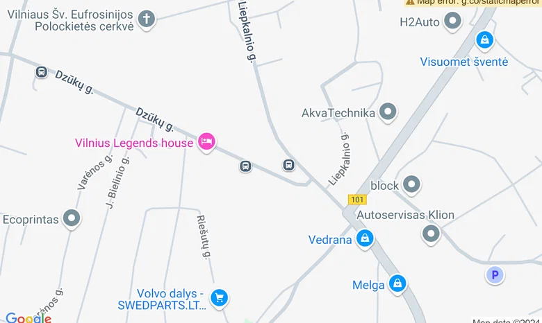 Liepkalnio autobusų stotelė žemėlapis