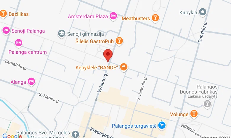 Palangos Nepriklausomybės aikštė žemėlapis
