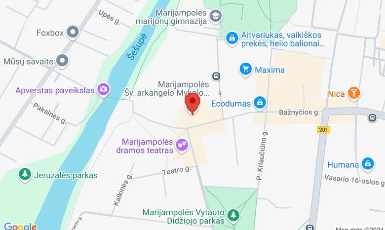 Marijampolės Šv. arkangelo Mykolo bazilika žemėlapis