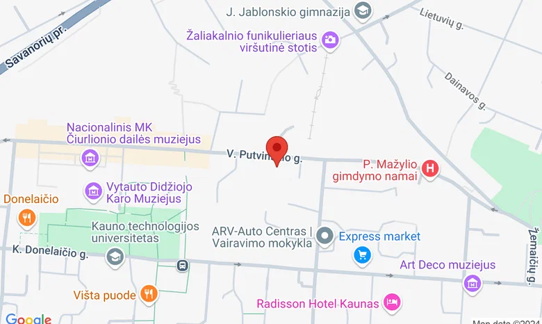 VDU Leonido Donskio biblioteka žemėlapis