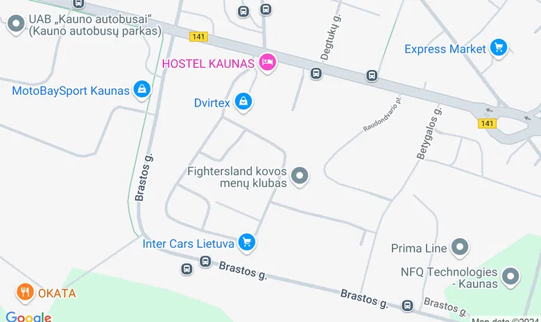 Šokių studija "Danza M" žemėlapis