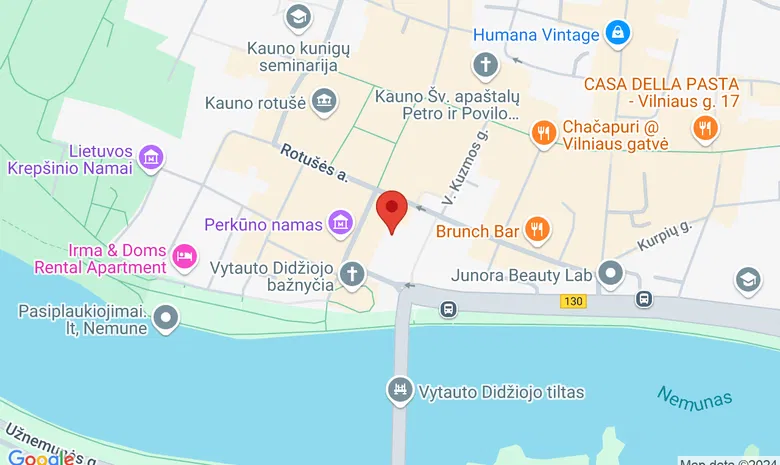 Vilniaus dailės akademijos Kauno fakultetas žemėlapis