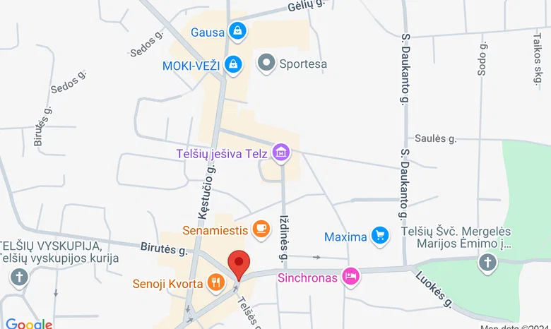 Telšių ješiva žemėlapis