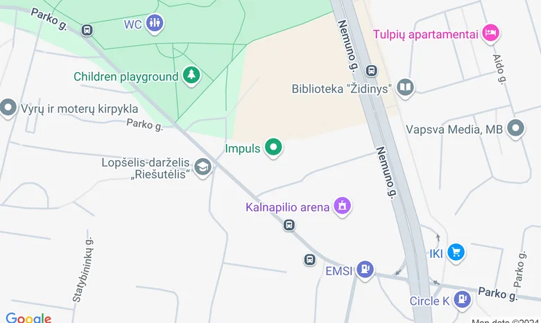 Cirkas Odyssey (Panevėžys) žemėlapis