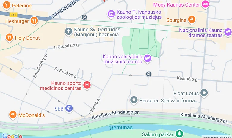 Kauno "Spiečius" žemėlapis