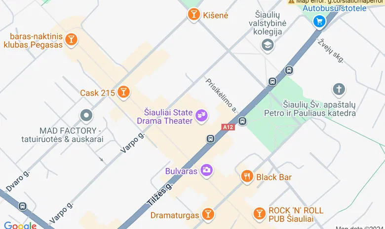Baras „Blic“ žemėlapis