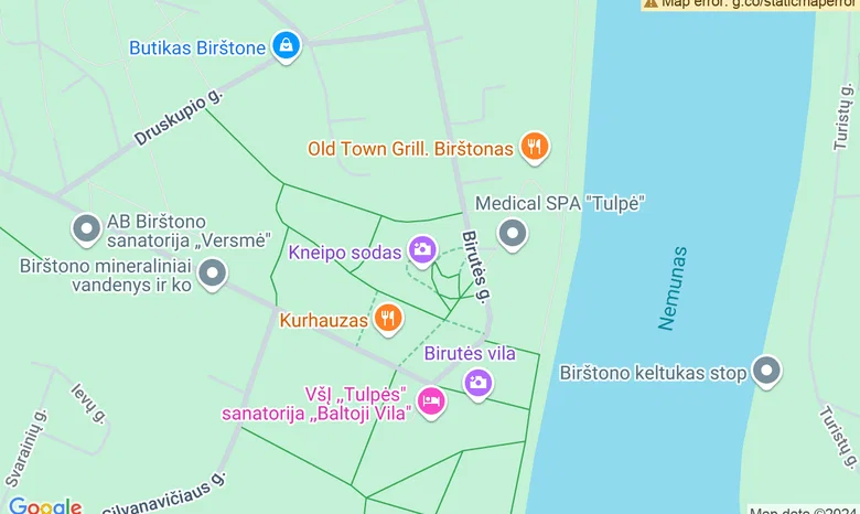 Purvo gydyklos / Kneipos sodas  žemėlapis