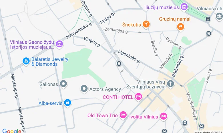 Vilniaus grožio salonas Greenas žemėlapis