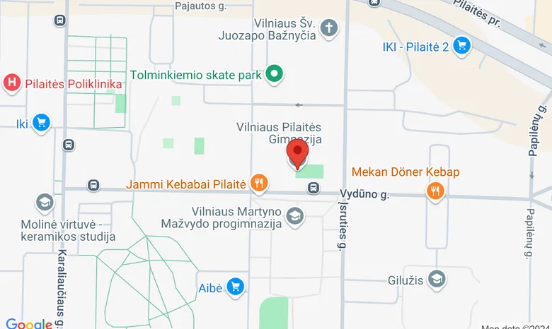 Pilaitės gimnazija žemėlapis