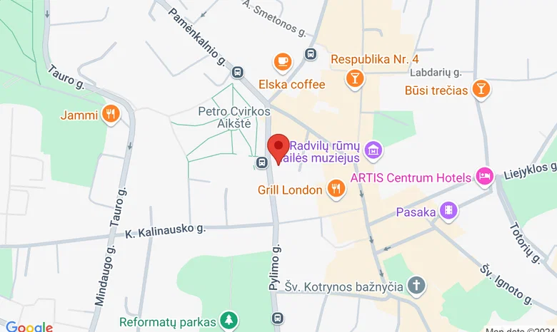 Lietuvos žydų kultūros ir tapatybės muziejus žemėlapis