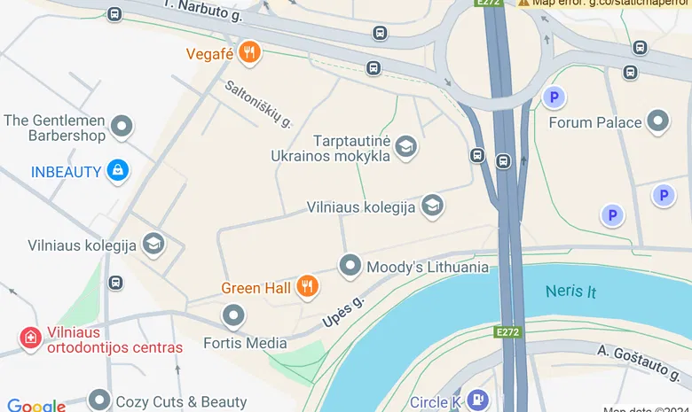 LEU sporto centras. žemėlapis