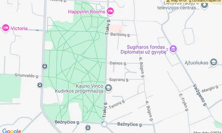 Prie Ramybės parko žemėlapis
