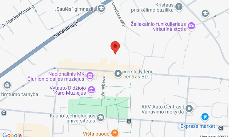 Kauno vasaros terasa Olimpas žemėlapis