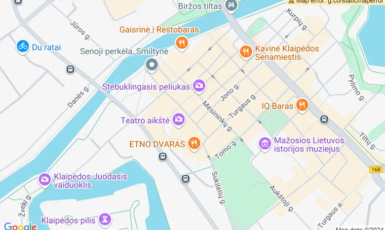 Gastrobaras Miražai  žemėlapis