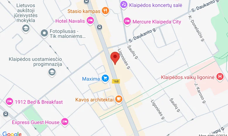Naujoji Klaipėdos galerija žemėlapis