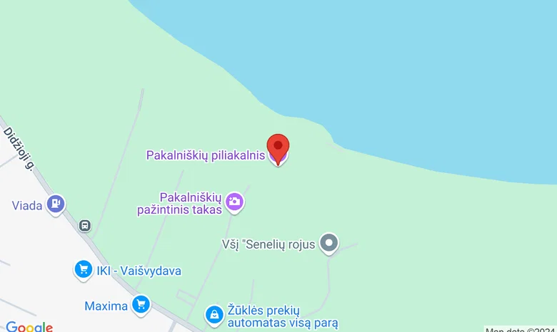 Pakalniškių piliaklanis žemėlapis