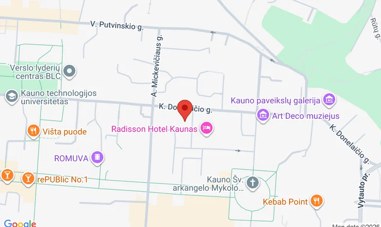 Europos Kung Fu akademija žemėlapis