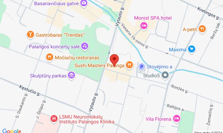 Vytauto g. 76, Palanga, Karlas Grill House (viešbutyje "Kerpė") žemėlapis