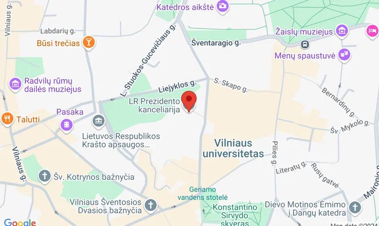 Lietuvos Respublikos Prezidentūra žemėlapis