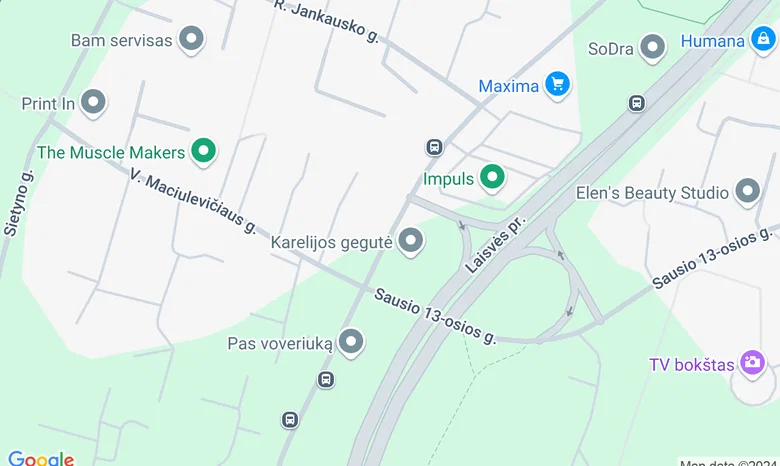 Pasakų Parkas žemėlapis