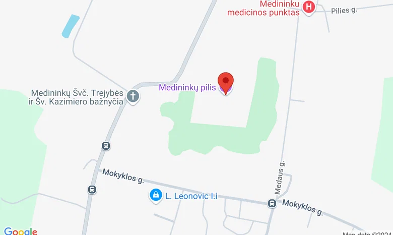 Medininkų Pilis žemėlapis