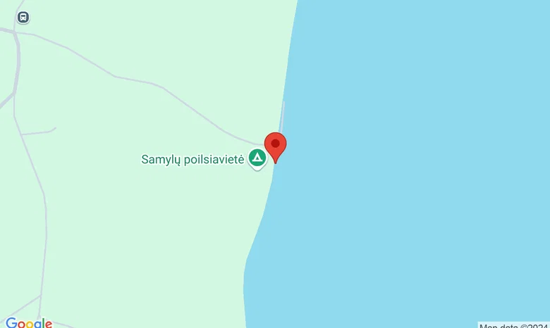 Skulptūros „Lipantys iš vandens“ Samylų poilsiavietėje prie Kauno marių (Samylų įlankoje) žemėlapis