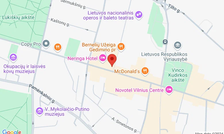 Olympic Casino, Gedimino pr., Vilnius žemėlapis