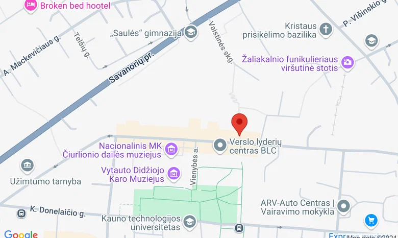 Šilelio laiptai žemėlapis