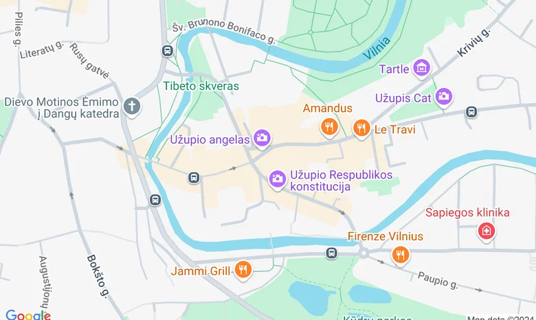 Astrogemos studija - Užupio 9-22, Vilnius,  žemėlapis